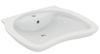 Ideal Standard Maia T531301 Раковина специальная 65X52 см, 1 отверстие под смеситель, с отверстием перелива, фронтальная сторона эргономично вогнута для облегчения использования человеком в инвалидной коляске