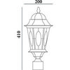 Светильник садово-парковый, 60W 230V E27 черное золото, PL162 (Feron)