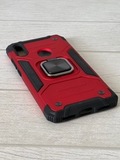 Противоударный чехол Strong Armour Case с кольцом для Huawei Y6 2019 / Y6 Pro 2019 / Y6 Prime 2019 (Красный)