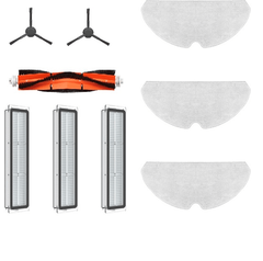 Комплект аксессуаров для D9Pro/D9Max/L10Pro(Black) (основная щетка, боковые щетки 2шт, фильтры для контенейнера 3шт, сменные салфетки 3шт.) (RAK3)