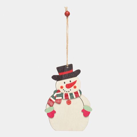 Подвеска на елку или подарок WOODEN SNOWI