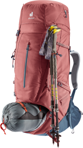 Картинка рюкзак туристический Deuter Aircontact X 80+15 SL Redwood-Ink - 9