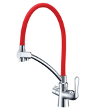 Смеситель для кухни с подключением к фильтру с питьевой водой LEMARK COMFORT LM3070C-Red