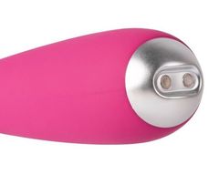 Ярко-розовый G-стимулятор IRIS Clitoral & G-spot Vibrator - 18 см. - 