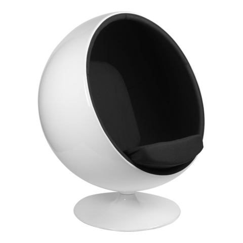 Кресло Eero Aarnio Style Ball Chair черная ткань