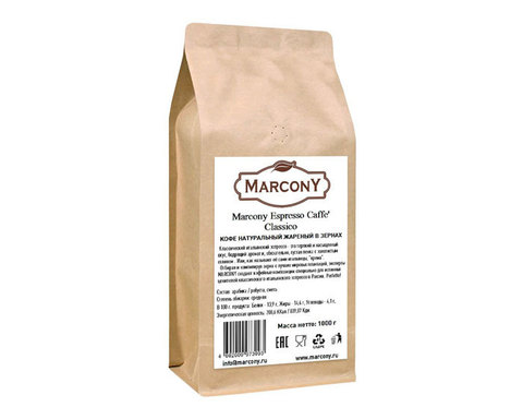 купить Кофе в зернах Marcony Espresso Classico, 1 кг