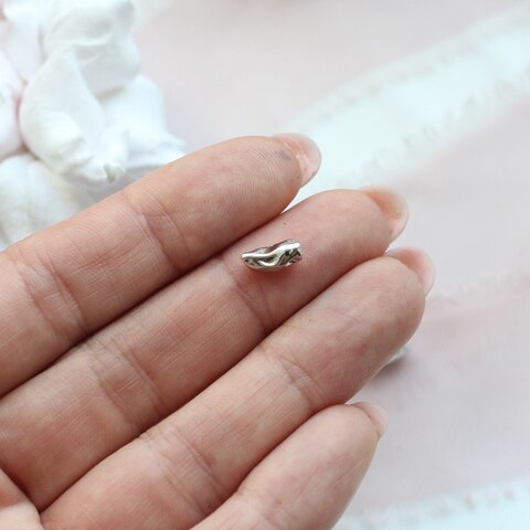 Бусина спейсер 4*9,28 мм, родий, П594