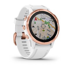 Мультиспортивные часы Garmin Fenix 6S Pro Rose Gold with White Band
