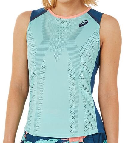 Топ теннисный Asics Match Actibreeze Tank W - oasis green/light indigo