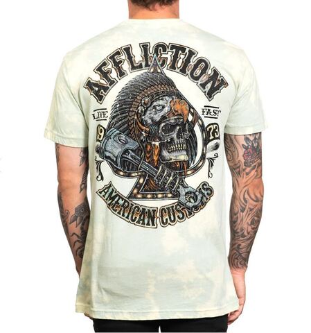 Affliction | Футболка мужская AC OUTLAW STEEL A25481 спина