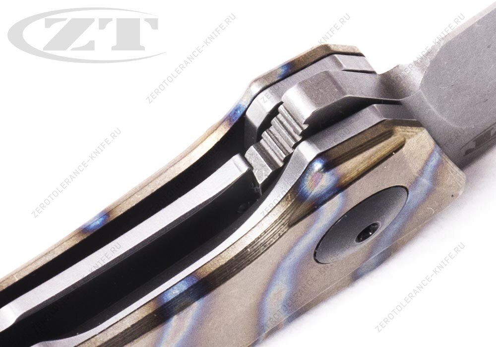 Нож Zero Tolerance ZT0357TS Custom Anodized Tiger Stripe SALE - фотография 