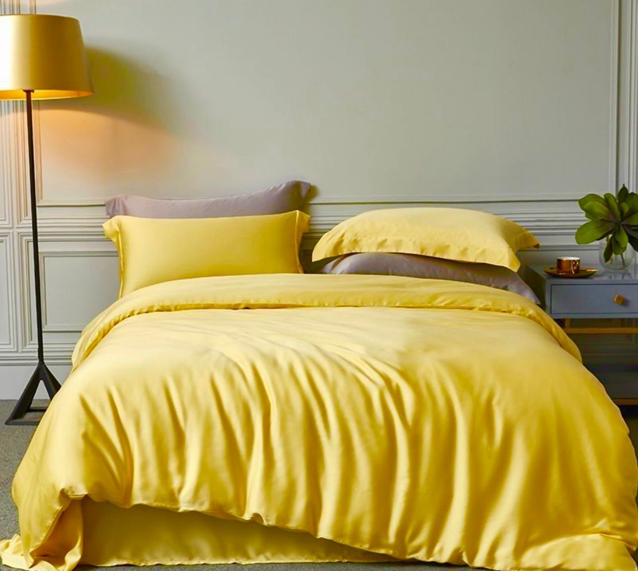 ZEPHYR HOME КПБ на двуспалку Тенсель Горчичный