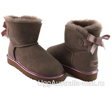 UGG Mini Bailey Bow II Metallic Dusk