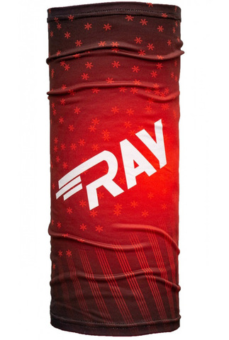 Баф Ray Flag RF Big Snowflake Red Print