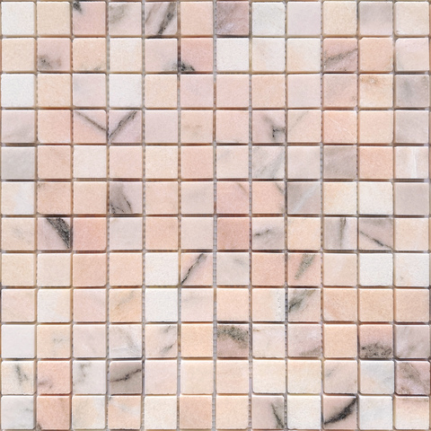 Мозаика LeeDo: Pietrine - Rosa Salmone полированная 29,8x29,8х0,7 см (чип 23х23х7 мм)