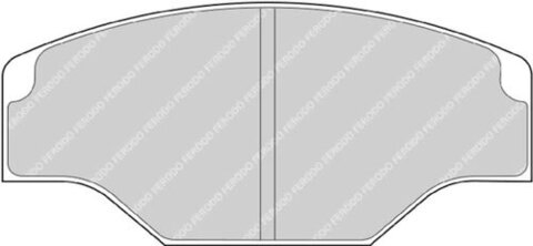 FRP201S Тормозные колодки дисковые DS 2000