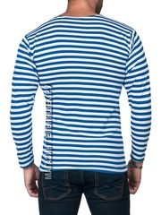 Купить десантную тельняшку - Магазин тельняшек.ру 8-800-700-93-18 Тельняшка летняя ВДВ (голубая полоса) ГОСТ МИНОБОРОНЫ в Магазине тельняшек