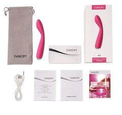 Ярко-розовый G-стимулятор IRIS Clitoral & G-spot Vibrator - 18 см. - 