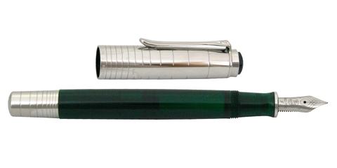 Ручка перьевая Pelikan Souverän® Precious Metals M425, Dark-Green Transparent ST, F (945147)