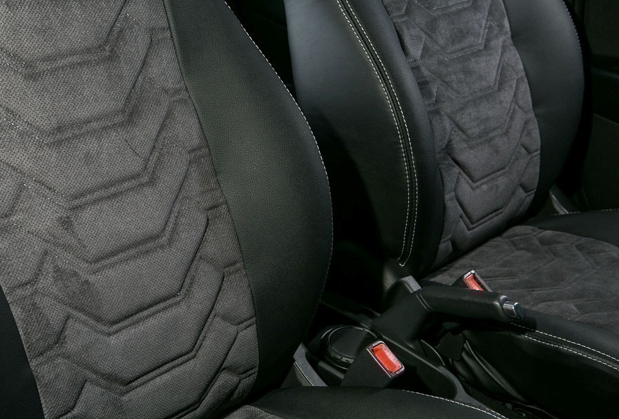 Авточехлы "ТРАНСФОРМЕР". Индивидуальный пошив для Volkswagen Bora. Экокожа. Алькантара.