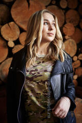 Купить женский камуфляж - Магазин тельняшек.ру 8-800-700-93-18 Футболка камуфляж мультикам в Магазине тельняшек