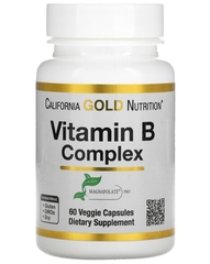 California gold Nutrition, комплекс витаминов группы B, 60 растительных капсул