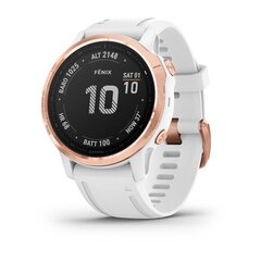 Мультиспортивные часы Garmin Fenix 6S Pro Rose Gold with White Band