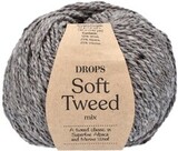 Пряжа Drops Soft Tweed 07 серый