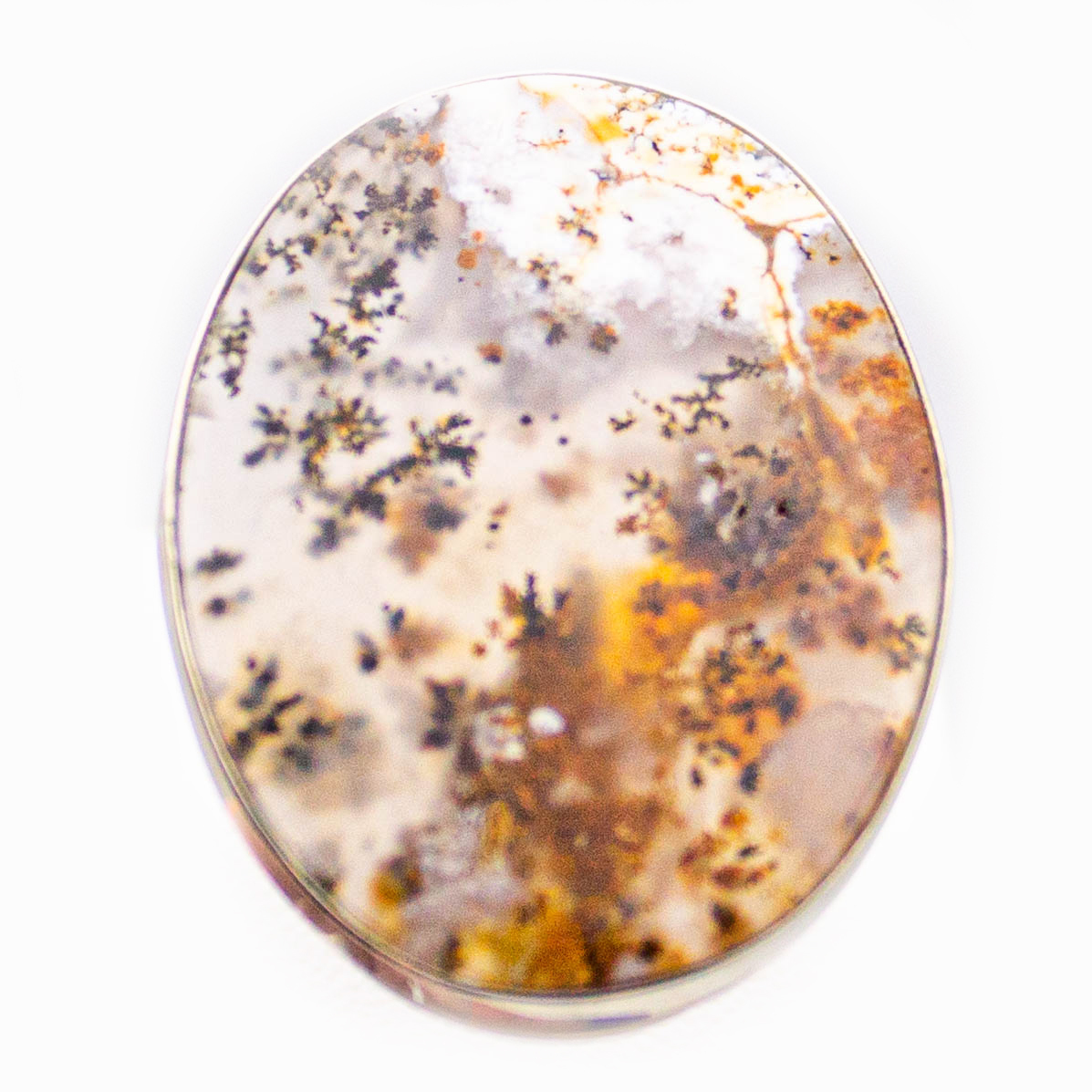 Кольцо - Агат Моховой