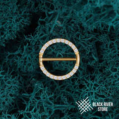 Кликер Barbell Crystal PVD Yellow 1.2мм