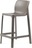 Стул полубарный Net Stool mini пластиковый серый Nardi Италия