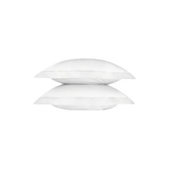 Комплект из двух сатиновых наволочек 70х70см | белый