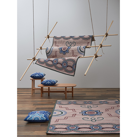 Ковер из хлопка по мотивам эвенских орнаментов 200х300см Tkano Cultural Heritage