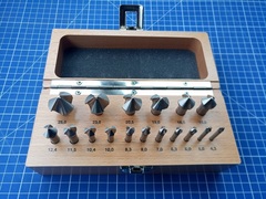 Набор зенковок 90° 4,3-25мм DIN335C 3z HSS 17шт Ruko 102155