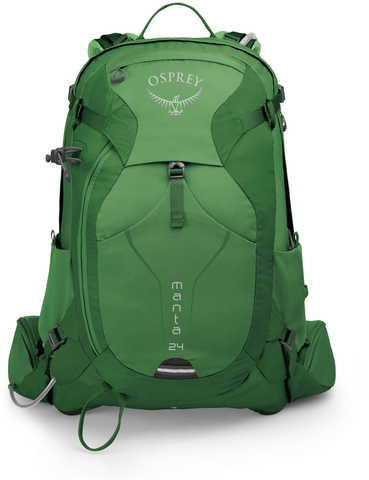 Картинка рюкзак туристический Osprey Manta 24 Green Shade - 4