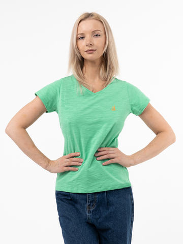 Женская футболка «Великоросс» мятного цвета