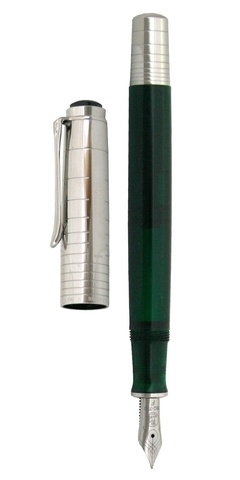 Ручка перьевая Pelikan Souverän® Precious Metals M425, Dark-Green Transparent ST, F (945147)