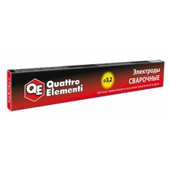 Электроды сварочные QUATTRO ELEMENTI рутиловые, 2,0 мм, масса 0.9 кг (770-414)
