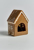 Пряничный керамический домик-подсвечник со снежинкой, 16х11х9 см, Дания