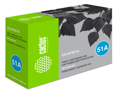 Картридж лазерный Cactus CS-Q7551A Q7551A черный (6500стр.) для HP LJ P3005, M3027, M3035