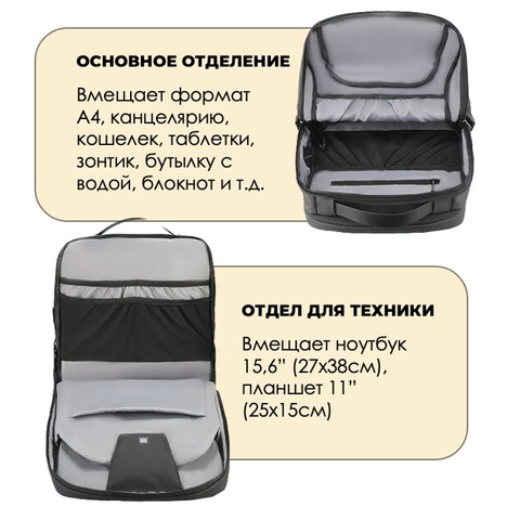 Картинка рюкзак городской Mark Ryden MR9111X black - 13