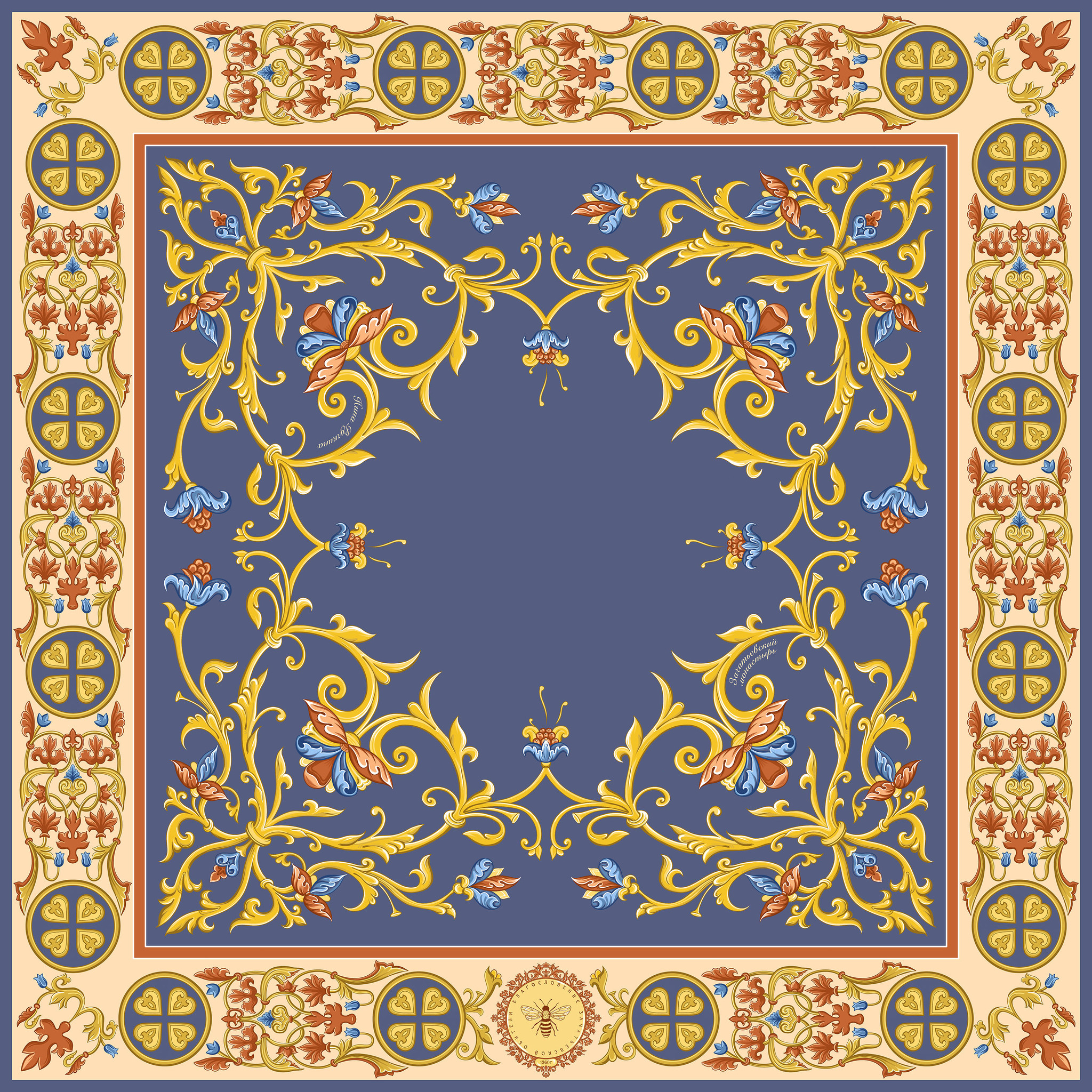 Платок «Зачатьевская роспись»