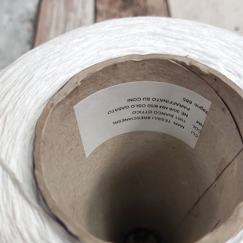 Хлопок 100% TESSILI BRESCIANE / OSLO GASATO 8/50 белоснежный