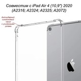 Противоударный силиконовый чехол Infinity для iPad Air 4, 5 (10.9") - 2020г, 2022г (Прозрачный)