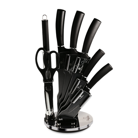 Набор ножей на подставке Black Silver Collection 8 предметов - Купить