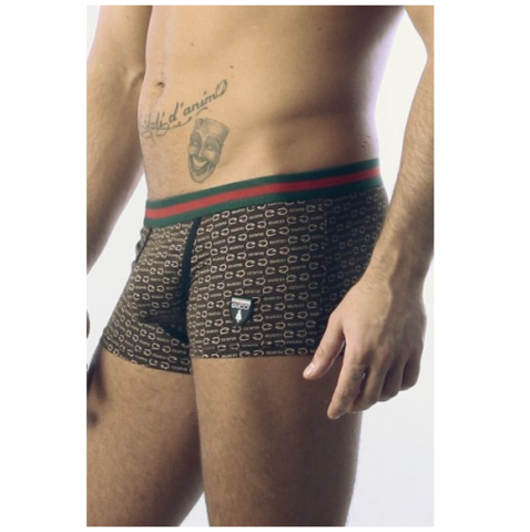 Мужские трусы боксеры коричневые Gucci Boxer