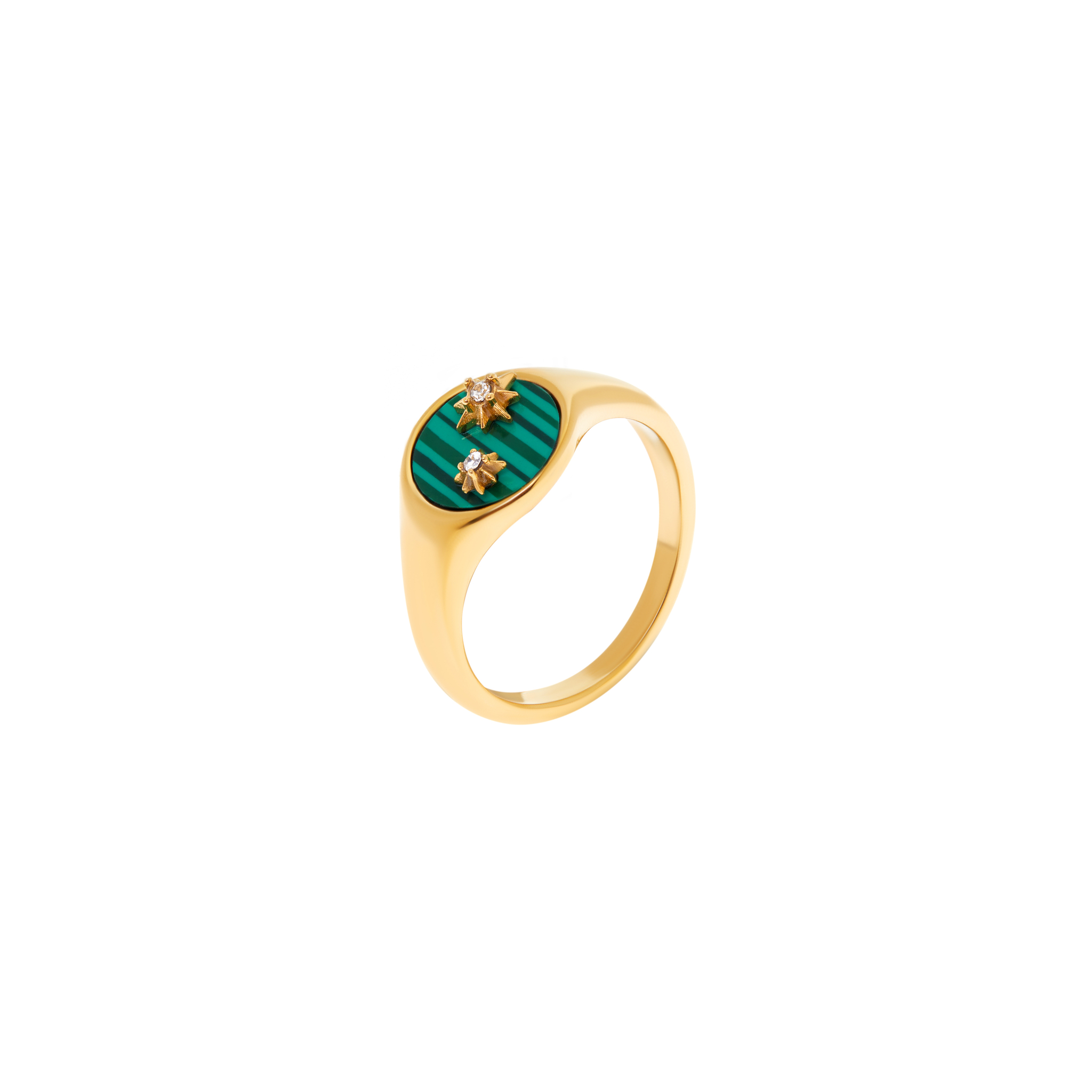 POSH MIMI Кольцо Esther Ring – Malachite