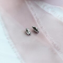 Бусина спейсер 4*9,28 мм, родий, П594