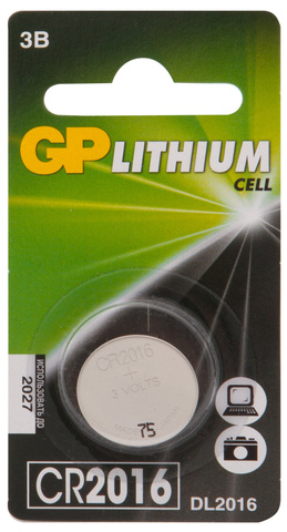 GP CR2016-7CR1 Батарейка, 1 шт.