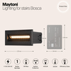 Подсветка для лестниц Maytoni Bosca O045SL-L5B3K